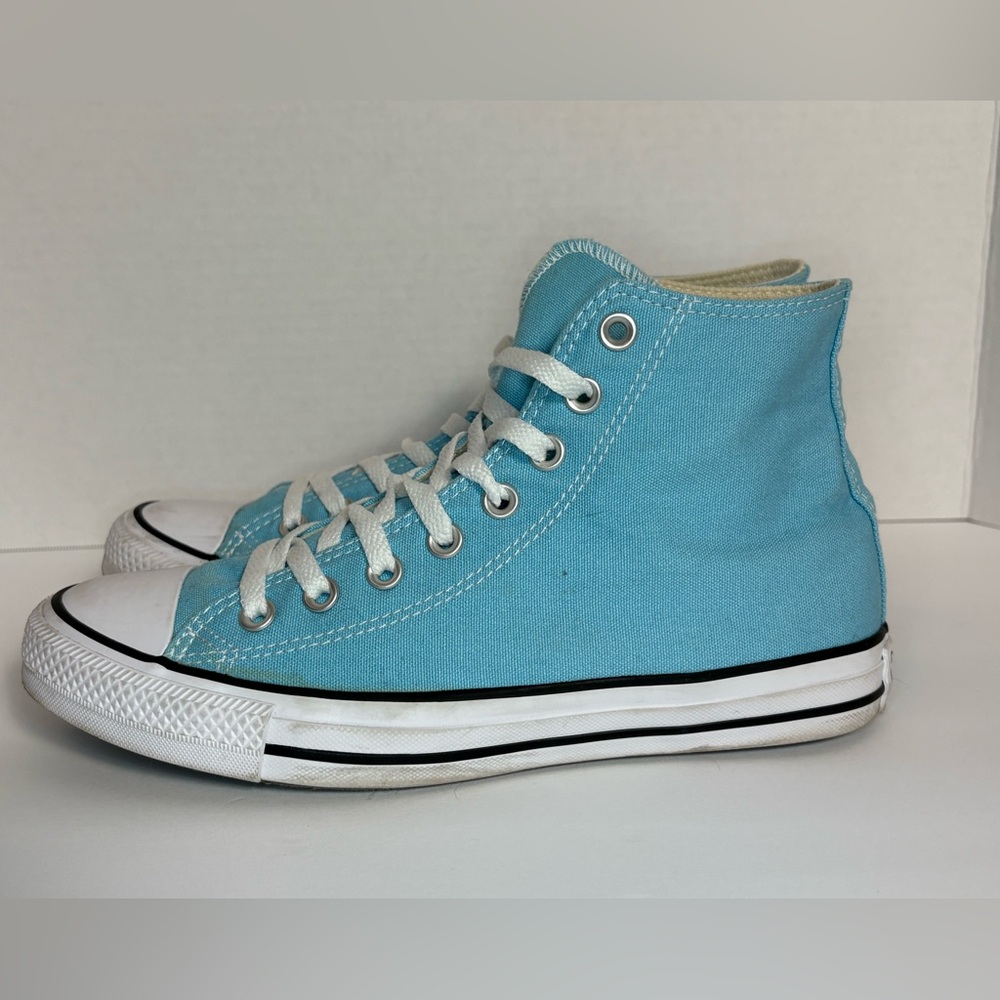 Converse Chuck Taylor All Star High Top Sneakers Blue Canvas Women’s 9 Men’s 7 - Picture 6 of 9